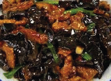 Pork Slice Fungus — Chinese dish at Pokhara Chinese Restaurant